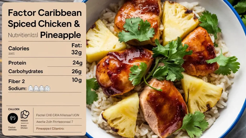 Caribbean Spiced Chicken & Pineapple: A Nutritional Overview