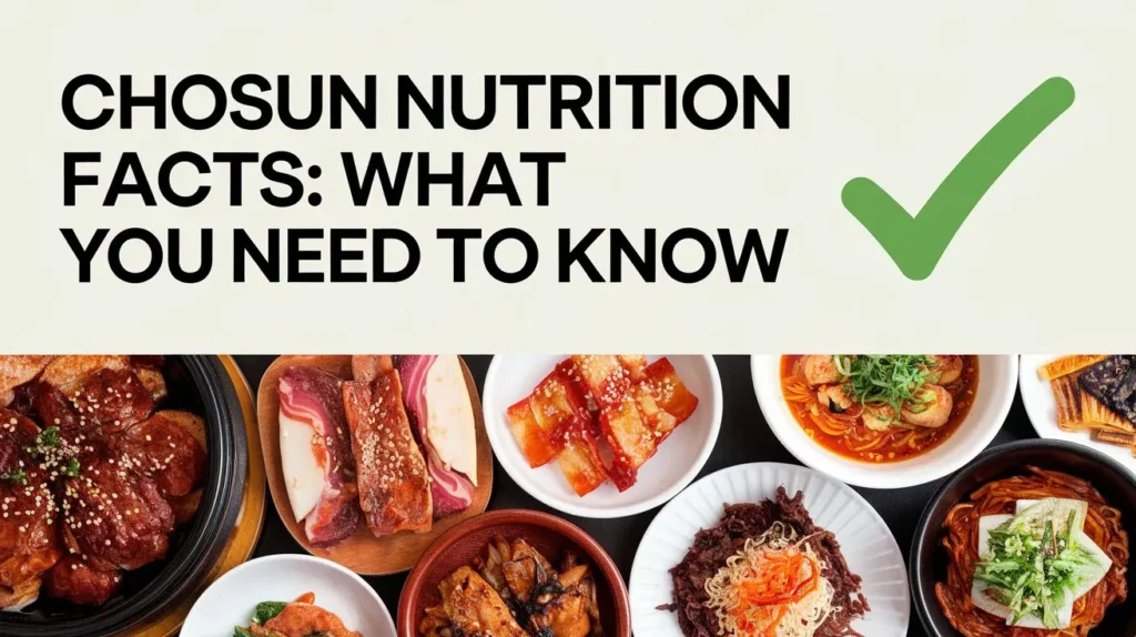 Chosun Nutrition Facts: What You Need to Know